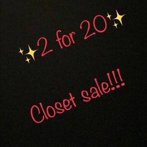 Closet sale